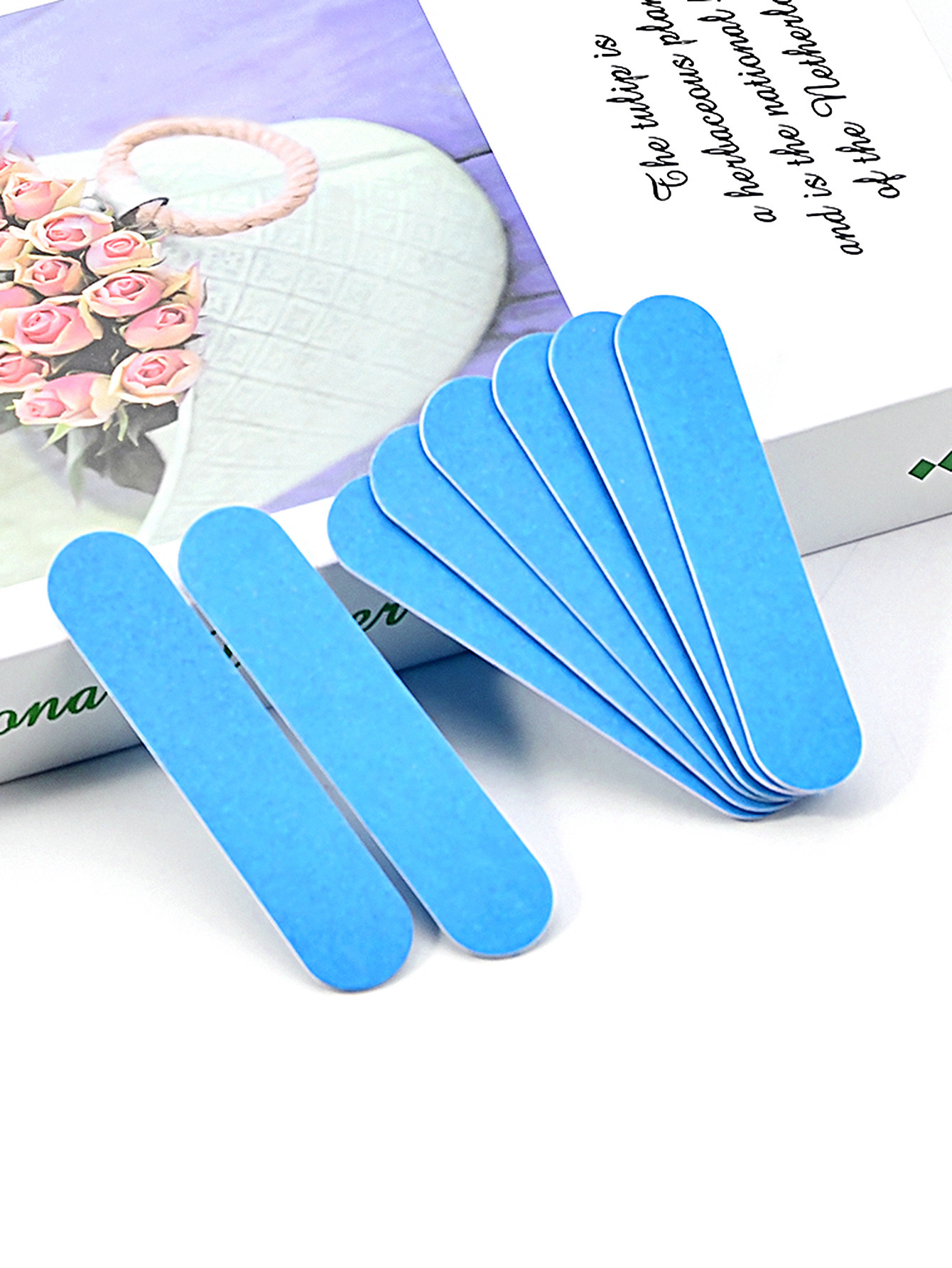 Lima de madera azul de 9 cm