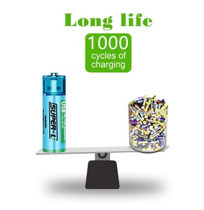 USB şarj ile 1500lithium lityum AA boyutu 1.5V şarj edilebilir pil - Product Image 5