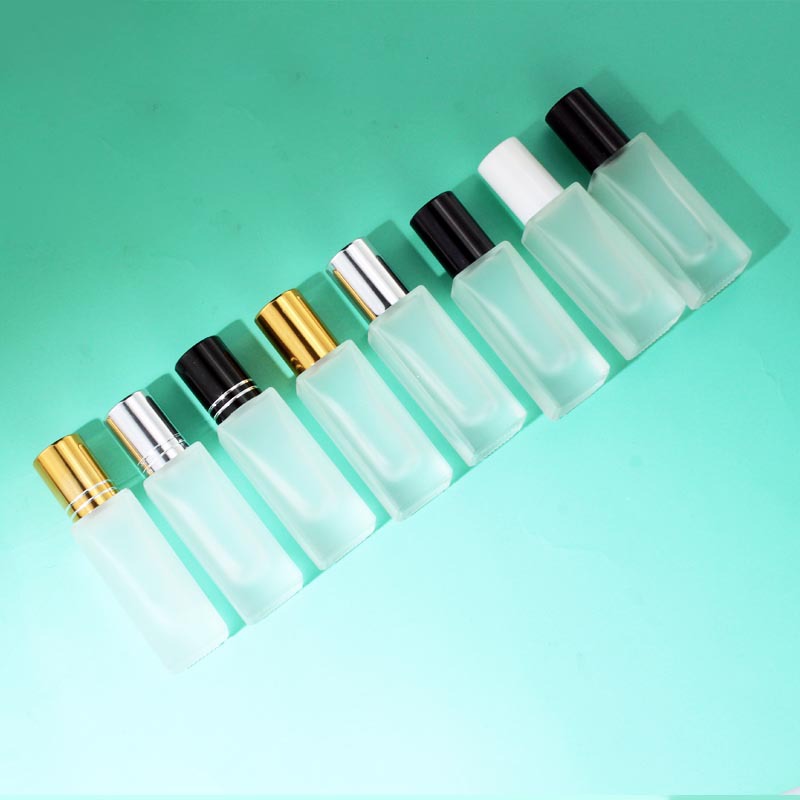 Cuerpo de botella cuadrada esmerilada de 5 ml.