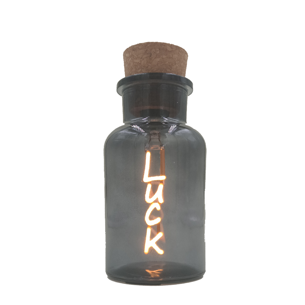 Botella gris-LUCK