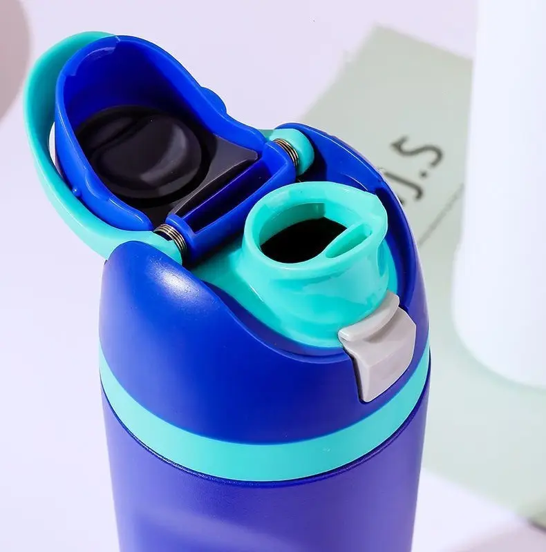 Flacon thermos de sport de voyage sans BPA gobelet isolé sous vide 600ML bouteille d'eau en acier inoxydable 316