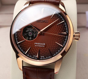 Jam Tangan Seiko Cocktail Series Skeleton Tiger Eye Pattern Mewah Kasual Tahan Air Gerakan Mekanis Otomatis Analog - Product Image 5