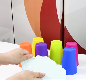 Bán Buôn Vui Vẻ Xếp Chồng Cup Đồ Chơi Nhanh Chóng Cup Xếp Chồng Đảng Trò Chơi Màu Sắc Hình Dạng Phù Hợp Với Cup Trò Chơi Phù Hợp Bé Trai Và Cô Gái - Product Image 5