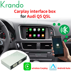 Krando Wireless Apple CarPlay Interface Module Android Auto Box for <strong>Audi</strong> Q5 Q5L SQ5 2009-2020 <strong>MMI</strong> 2G <strong>3G</strong> RMC MIB BT Siri Control - Product Image 2