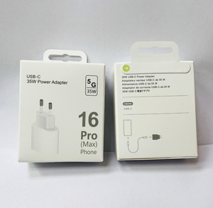 สายชาร์จเร็ว PD 20W 35W USB Type C ที่ชาร์จเราปลั๊กแบบเร็ว EU UK สำหรับ Apple iPhone 16 15 14 PRO MAX