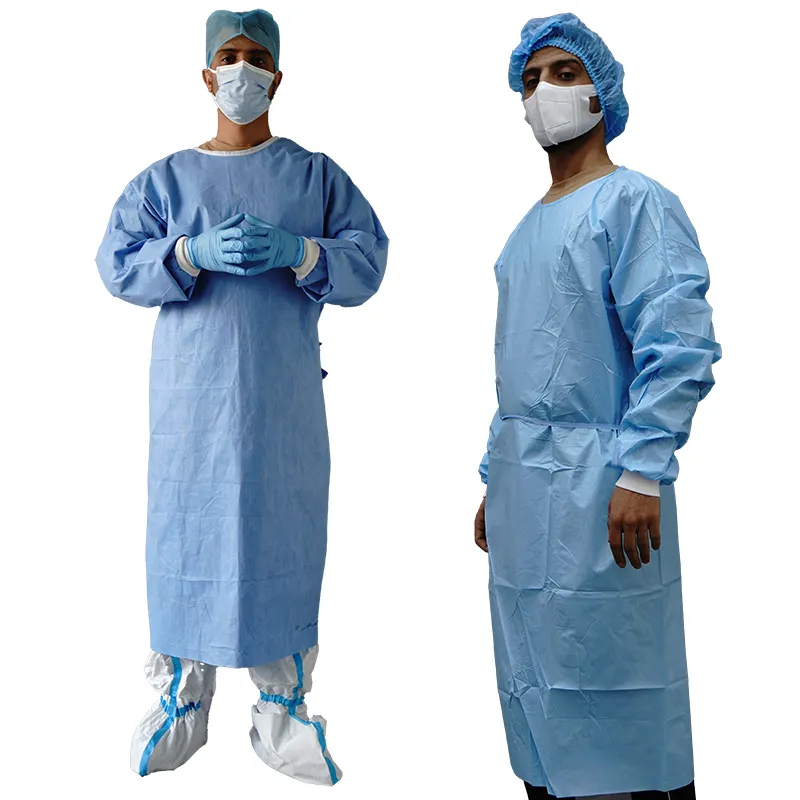 Camice da isolamento monouso personalizzato per indumenti protettivi medici camici chirurgici non tessuti medicali camici medici isolati