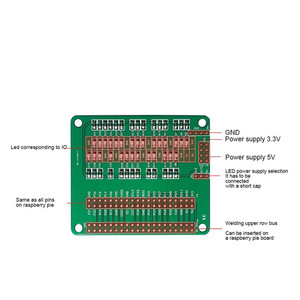 Node est Node oard Node ORT est oard apoard Node omomomommon Node 3,3 V 5V upply ower a LD para aspberry Pi - Product Image 2