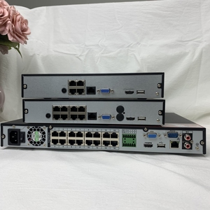 DAHUA-Grabador de vídeo en red, dispositivo de compresión de vídeo H.265, resolución de 8MP, 1U, 16PoE, 16CH, 2HDDs, 16 canales, entrada de cámara IP