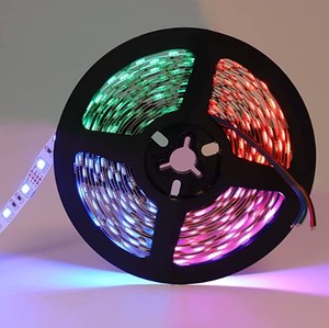 5050 Led şerit işıklar akülü RGB su geçirmez Led ışıkları ile uzaktan kumanda esnek Led şerit aydınlatma - Product Image 4