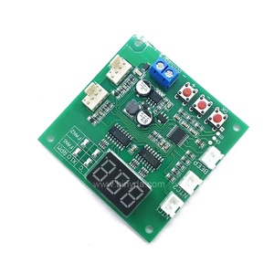 2CH 4ワイヤーLEDデジタルPWMモータースピードコントローラーファン温度コントローラーPCファンサーモスタットブザーアラームDC 12V 24V 50cm - Product Image 1
