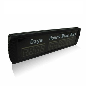 แบบพกพา1.8นิ้ว10หลักนาฬิกาดิจิตอล LED ติดผนังจับเวลานับถอยหลัง9999วันพร้อมรีโมทคอนโทรล - Product Image 6