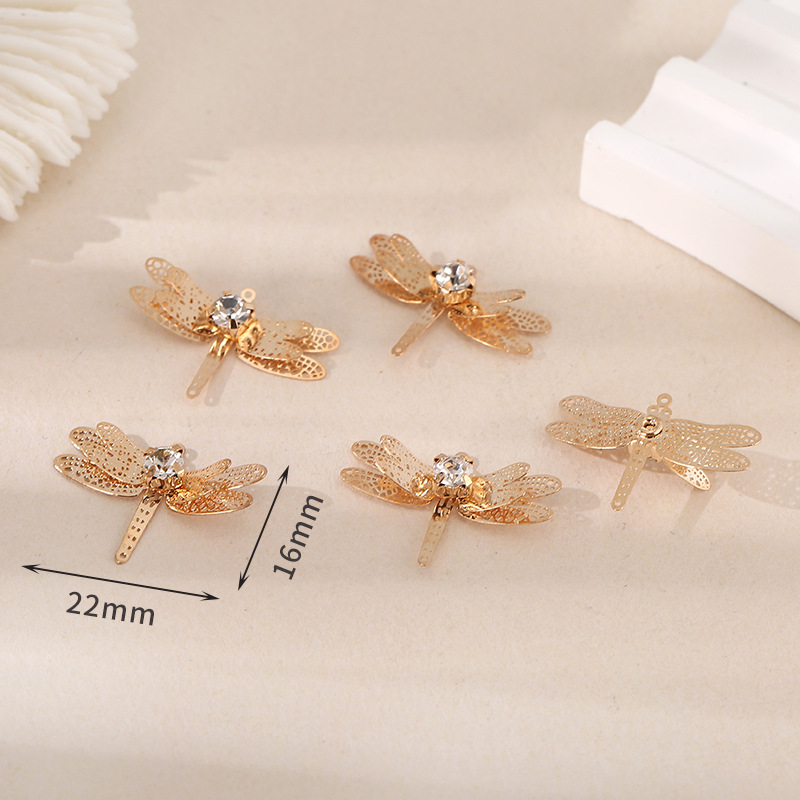 Style 6 motif libellule 16*22mm