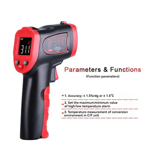 0-600c cầm tay kỹ thuật số công nghiệp Ngoài Trời <span class=keywords><strong>Laser</strong></span> pyrometer ABS vật liệu hồng ngoại nhiệt kế không tiếp xúc nhiệt độ mét súng - Product Image 4