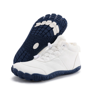 עמיד למים פרווה מרופדת הבוהן רחב מעיל קרסול מינימליסטי נעליים טיול נעליים לגברים נשים - Product Image 2