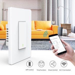 LangYeao WiFi Smart Wall Switch Large Face Cover Push-Button Control Neutral Wire ABS PC Mobile APP <strong>Remote</strong> Control US <strong>AU</strong> - Product Image 2