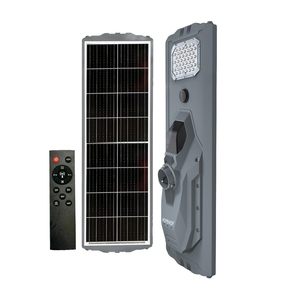 200W uzaktan kumanda otomatik su geçirmez pil açık güneş şarj fabrika sanayi güvenlik LED sokak lambası - Product Image 2