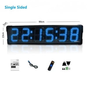 Produttore 6 pollici Display LED singolo lato esterno cronometraggio maratona Timer impermeabile digitale conto alla rovescia orologio 12/24 ore - Product Image 3