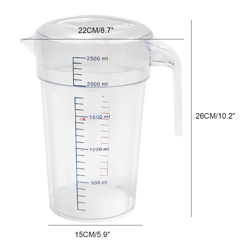 2.4L water bottle lid, transparent