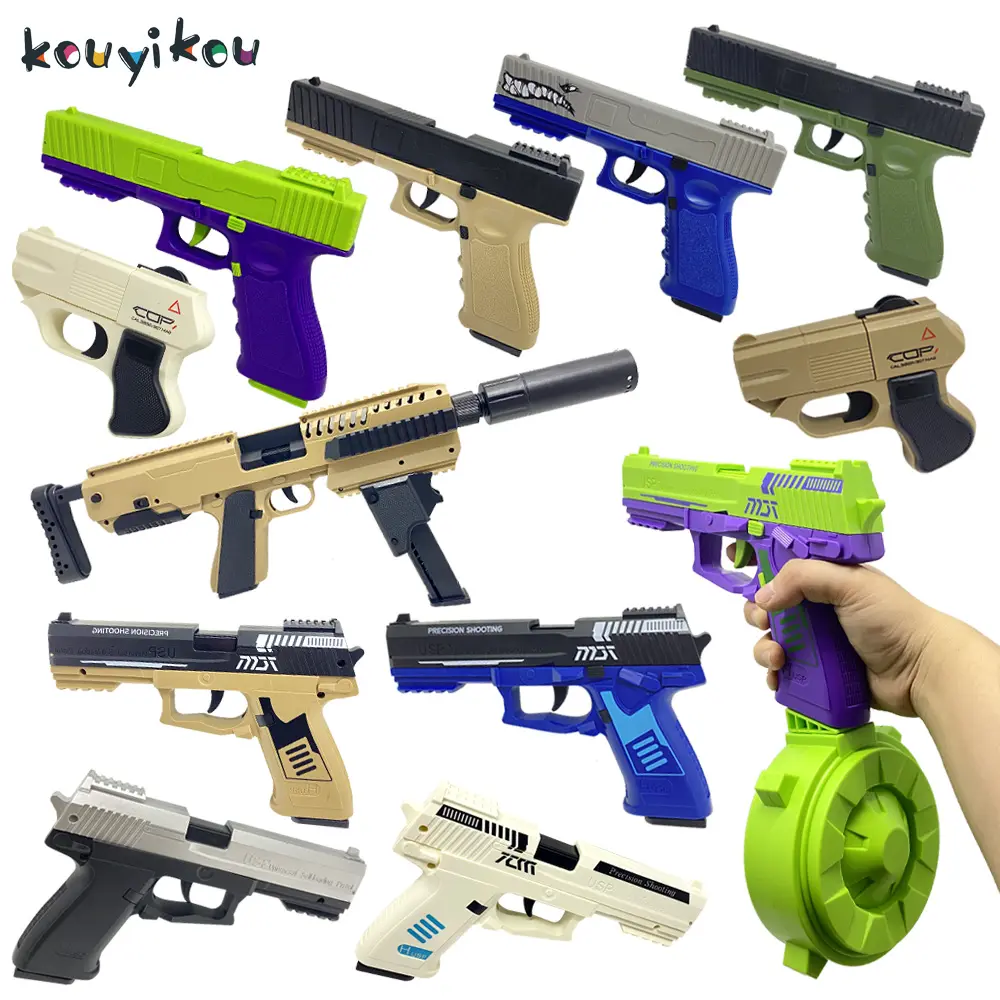 2024 nuevos juguetes para ninos pistola de juguete de expulsión de concha accesorios de bala suave Gel agua Gelblaster Blaster Splat pistola de bolas