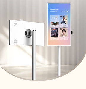 43 ''HD taşınabilir dijital tabela Kiosk LED aydınlatmalı LCD ekran dokunmatik ekran metin animasyon reklamlar için hareketli reklam oyuncu - Product Image 1