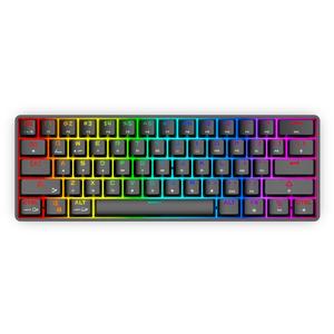 OUSAID-teclas de colores RGB para gaming, teclas de retroiluminación de arcoíris para Teclado mecánico de ordenador, DK68, DK61