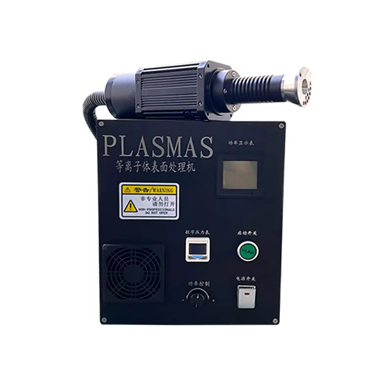 Una pistola pulverizadora Máquina de tratamiento de plasma atmosférico Máquina de limpieza por plasma para polipropileno