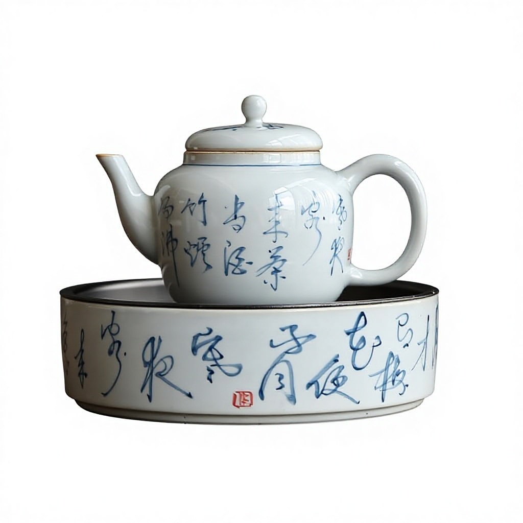 Teapots and trays B