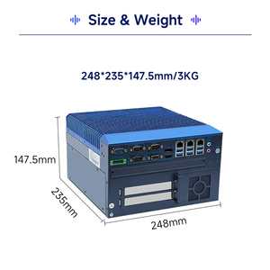 2 * LAN, 8 * COM, 1 * PCle(X16), 2 * USB 3.0, 5 * USB 2.0 Intel <span class=keywords><strong>Core</strong></span> I7/I5/I3 prosesor seluler tanpa kipas PC tanam industri - Product Image 3