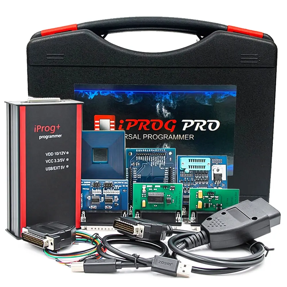 Iprog v87 Iprog Pro 7 adaptörü Ecu anahtar programcı destek hava yastığı sıfırlama/Eeprom IMMO/KM/araba radyo/Dashboard kilometre IPROG + aracı