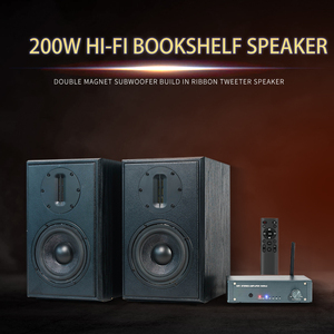 Samtronic ลำโพง HiFi ระดับความถี่เต็ม5.25นิ้ว, ลำโพงตั้งโต๊ะไม้แบบพาสซีฟลำโพงชั้นวางหนังสือ - Product Image 4
