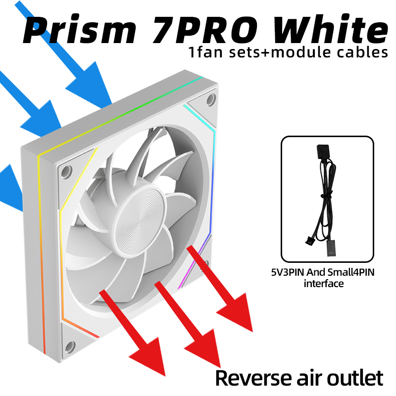 Ventilador de admisión blanco