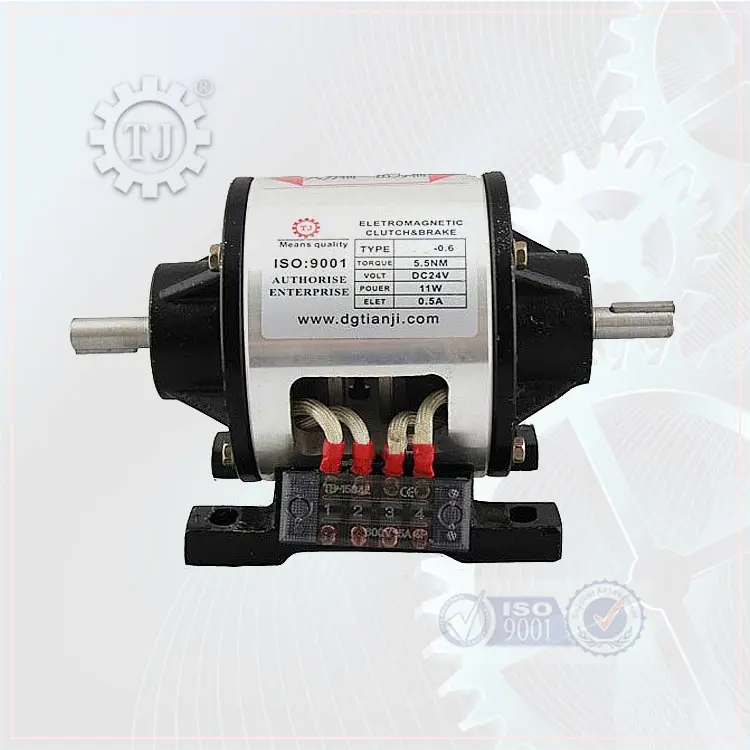 Fabriklieferung DC 24 V elektromagnetische Kupplung und Bremsbaugruppe mit Motor