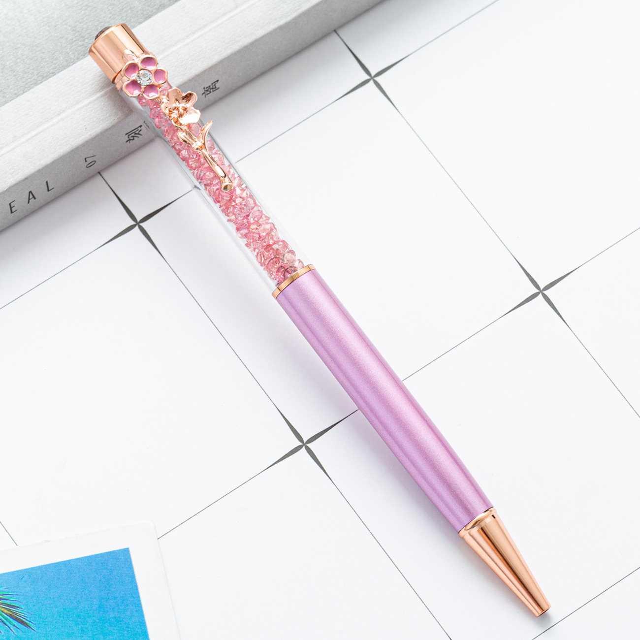 Crystal light purple.