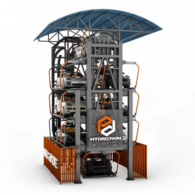 Sistema di parcheggio rotativo a carosello robotico attrezzatura di parcheggio automatica meccanica per auto