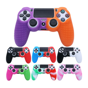 Gamepad custodia protettiva in gomma siliconica bicolore per Playstation 4 PS4 Slim Pro Game Controller Skin Cover - Product Image 1