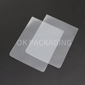 中国工厂塑料袋定制印刷贸易透明塑料名片套 - Product Image 3