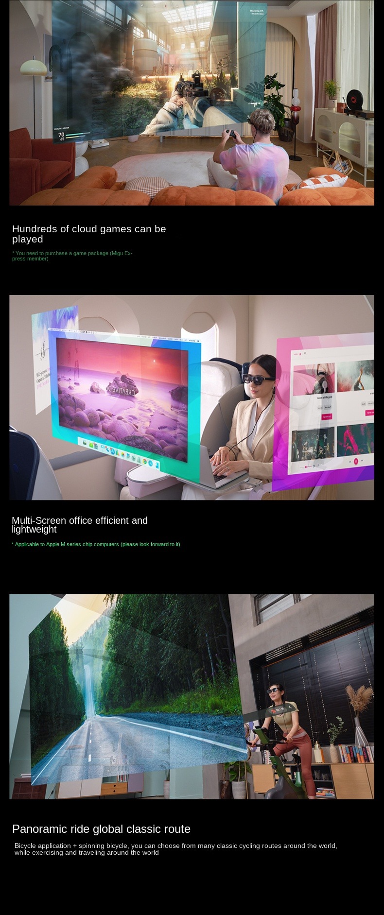 Nreal Air Smart AR Glasses Portable HD Private Giant Screen Viewing Mobile Computer Screen Projection Game Peripherals Glasses