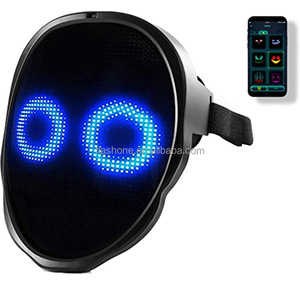 หน้ากากไฟ LED พร้อมหน้ากากฮาโลวีน LED ควบคุมด้วยแอพได้หน้ากากเรืองแสงดิจิทัลสำหรับงานปาร์ตี้คอสเพลย์ - Product Image 3
