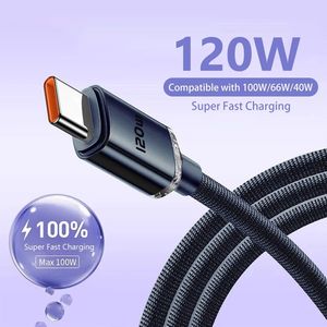 6A 120W USBCケーブルタイプC Huawei P40 Mate 4030 Honor Xiaomi 12 Pro Redmi Samsung用急速充電ケーブルデータコード