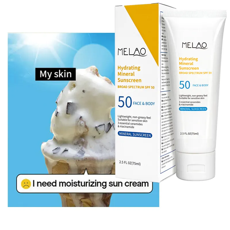 Soins de la peau de marque privée crème solaire coréenne végétalienne SPF 50 bio blanchissant Anti-âge visage lotion solaire sans huile crème solaire UV
