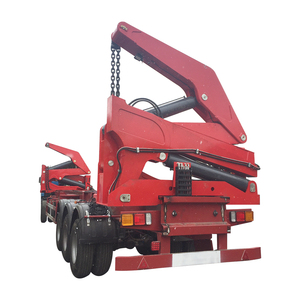 出厂价格3轴侧装载机自装集装箱拖车 - Product Image 1