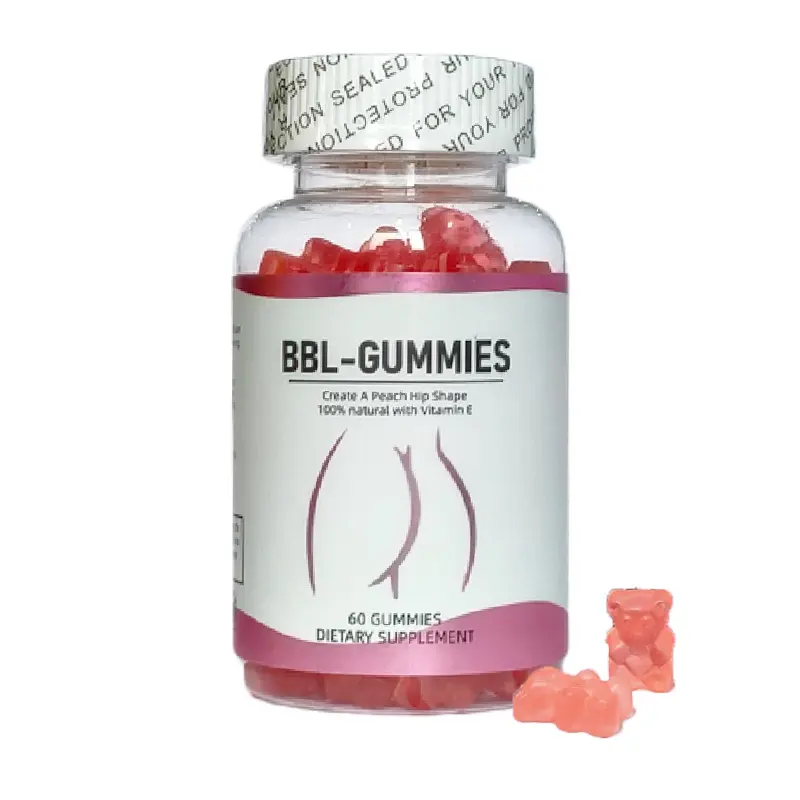 Größere Hüften und Gesäßlifter Booster Vergrößerung Gummibärchen gießen Sie die Füsse in Beutel BBL-Gummibärchen