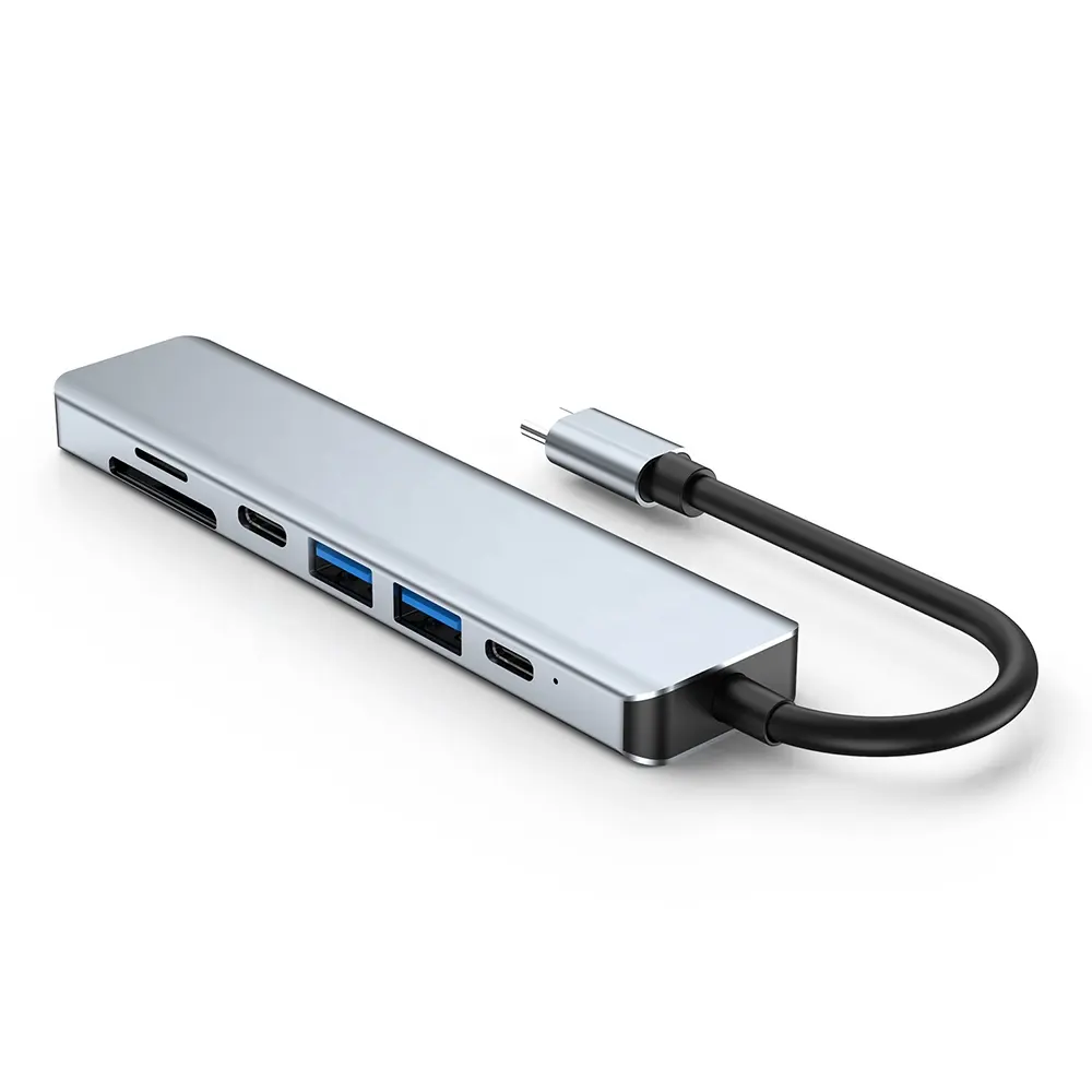 Hub usb c multifunzione tipo c hub usb 3.0 7 in 1 adattatore usb tipo c hub multiporta splitter tipo c hub hdtv usb-c