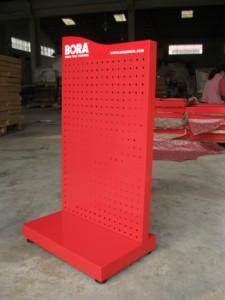 Счетные стеллажи для розницы красного цвета с крючками - Product Image 3