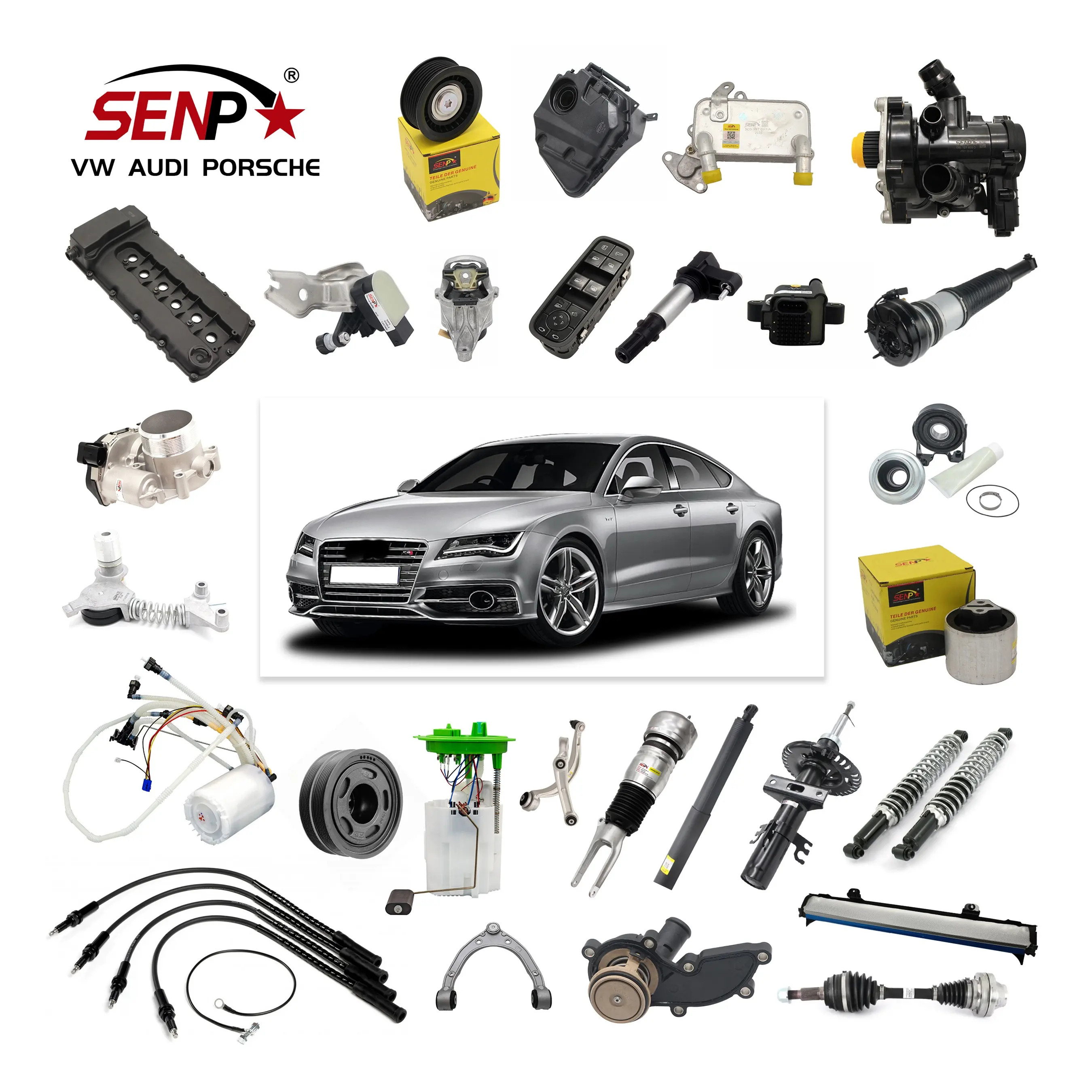 SENP-repuestos de coche de alta calidad para AUDI, VW, PORSCHE, accesorios y piezas de coche de alta calidad, Alemania