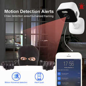 Cámara IP inteligente WiFi con rotación de 360 grados, Audio bidireccional, visión nocturna y función de detección de área de seguridad para el hogar - Product Image 2