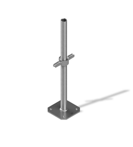 Material de construcción Cuplock Frame Andamio Acero Galvanizado Tornillo ajustable Base hueca Jack Andamio