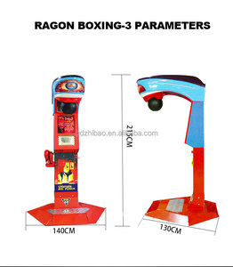 Công viên giải trí máy bay chiến đấu đường phố cuối cùng lớn vô địch đấm thử nghiệm Arcade điện tử ghi bàn đấm bốc trò chơi máy để bán - Product Image 4