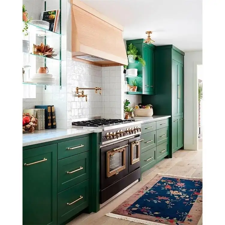 Mobiliário de cozinha moderno de parede com preço unitário, design italiano, islas de armários de cozinha luxuosas personalizadas, folheados feitos na China