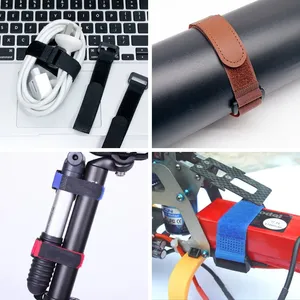 Factory Custom Logo <strong>Elastic</strong> and Self-Adhesive Nylon Soft Fabric Strap Adjustable Webbing <strong>with</strong> <strong>Hook</strong> and <strong>Loop</strong> Buckle - Product Image 6